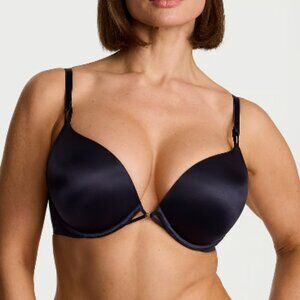 Victoria's Secret:  Bombshell Push-up Bra, 34A, Navy Satin